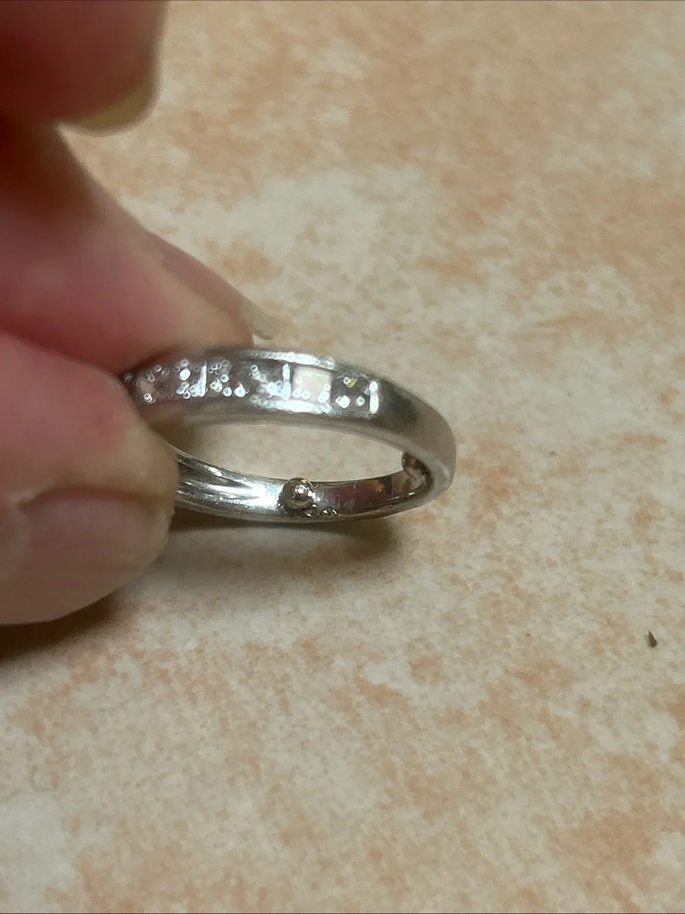 Platinum 12 Princess Cut Diamond Band Ring 0.85cts Art Deco Women Sz 7 Vintage.